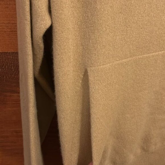 Seven Gauge Beige Cashmere Hoodie - Picture 5 of 6